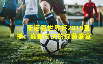 斯诺克世界杯2019直播：巅峰对决的绿茵盛宴